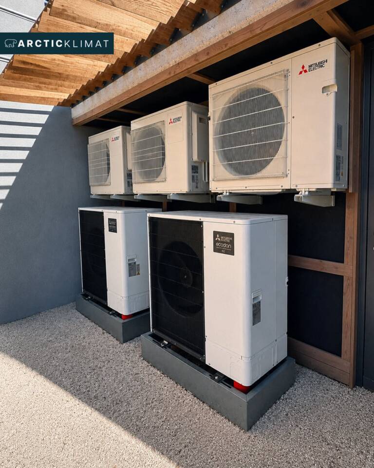 Pompy ciepła Mitsubishi Electric Ecodan — estetyczny montaż i nowoczesne ogrzewanie domu